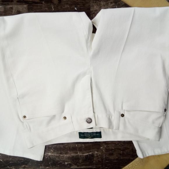 New🆕Ralph Lauren 💚 white Jeans Capris🦋 size 4💄 - Picture 5 of 9